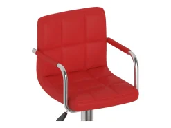 vidaxl Bancos de bar 2 pcs couro artificial tinto^ Banco