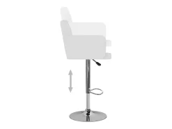 Online vidaxl Bancos de bar 2 pcs couro artificial Branco