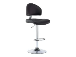 Banco*vidaxl Bancos de bar 2 pcs couro artificial Preto