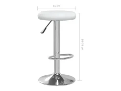 vidaxl Bancos de bar 2 pcs couro artificial^ Banco