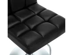 Banco|vidaxl Bancos de bar 2 pcs couro artificial Preto