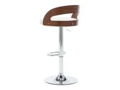 Clearance vidaxl Bancos de bar 2 pcs couro artificial e madeira curvada Creme