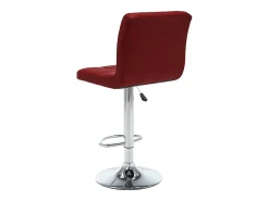 Banco*vidaxl Bancos de bar 2 pcs couro artificial tinto Vermelho