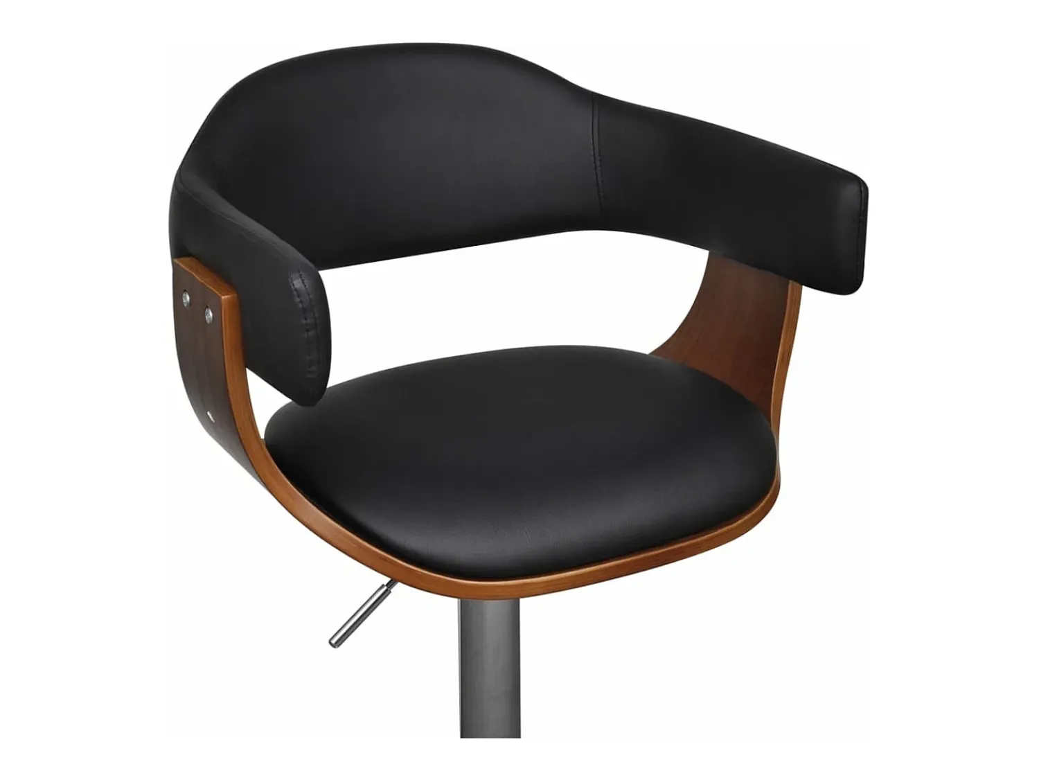 Banco* Bancos de bar 2 pcs couro artificial PT164224 Preto