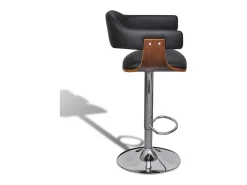 Banco* Bancos de bar 2 pcs couro artificial PT164224 Preto