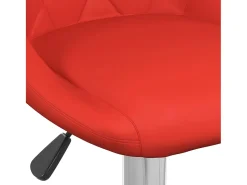 Banco|vidaxl Bancos de bar 2 pcs couro artificial Vermelho
