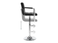 Banco|vidaxl Bancos de bar 2 pcs couro artificial Preto
