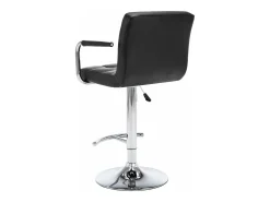 Banco|vidaxl Bancos de bar 2 pcs couro artificial Preto