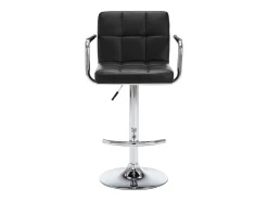 Banco|vidaxl Bancos de bar 2 pcs couro artificial Preto