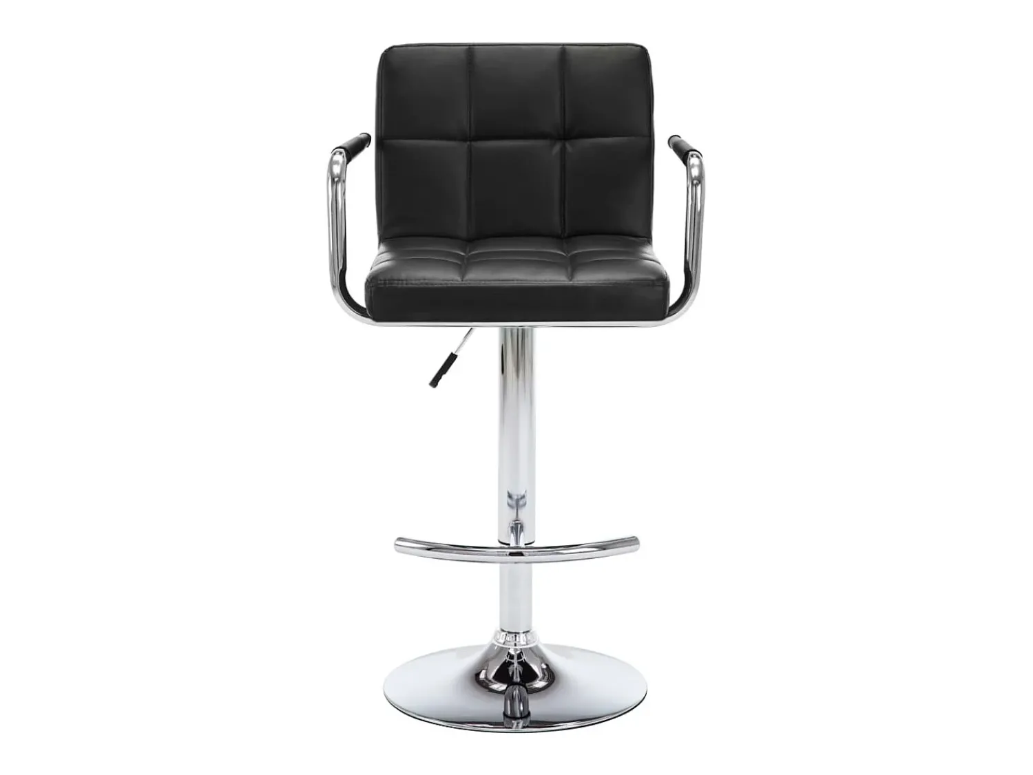 Banco|vidaxl Bancos de bar 2 pcs couro artificial Preto