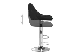 Banco|vidaxl Bancos de bar 2 pcs couro artificial Preto