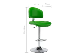 Banco|vidaxl Bancos de bar 2 pcs couro artificial Verde