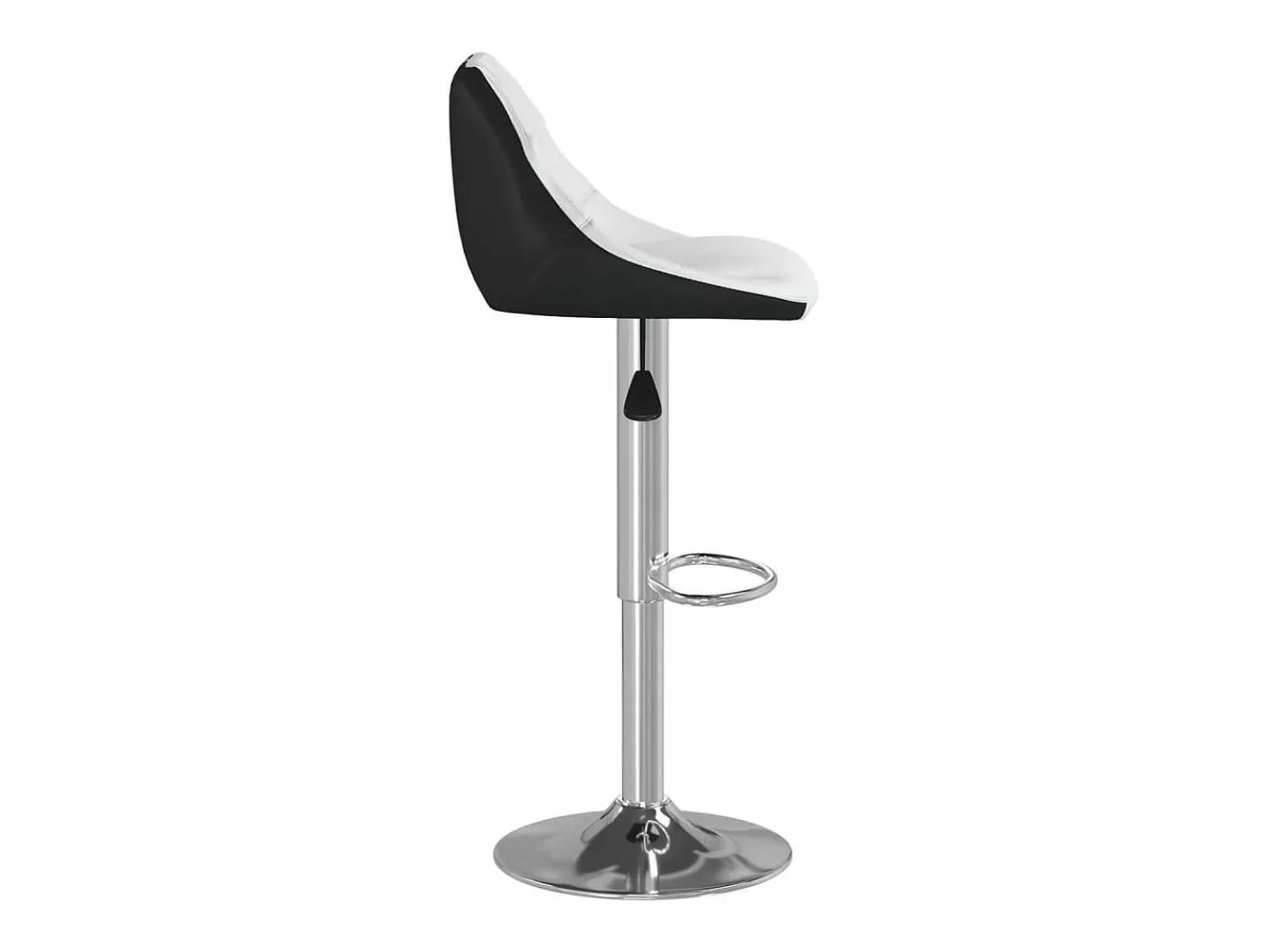 Outlet vidaxl Bancos de bar 2 pcs couro artificial branco e Preto