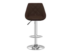 Hot vidaxl Bancos de bar 2 pcs couro artificial Castanho