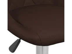 Hot vidaxl Bancos de bar 2 pcs couro artificial Castanho