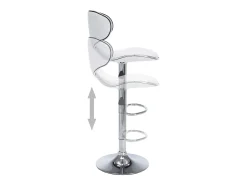 Banco|vidaxl Bancos de bar 2 pcs couro artificial Branco
