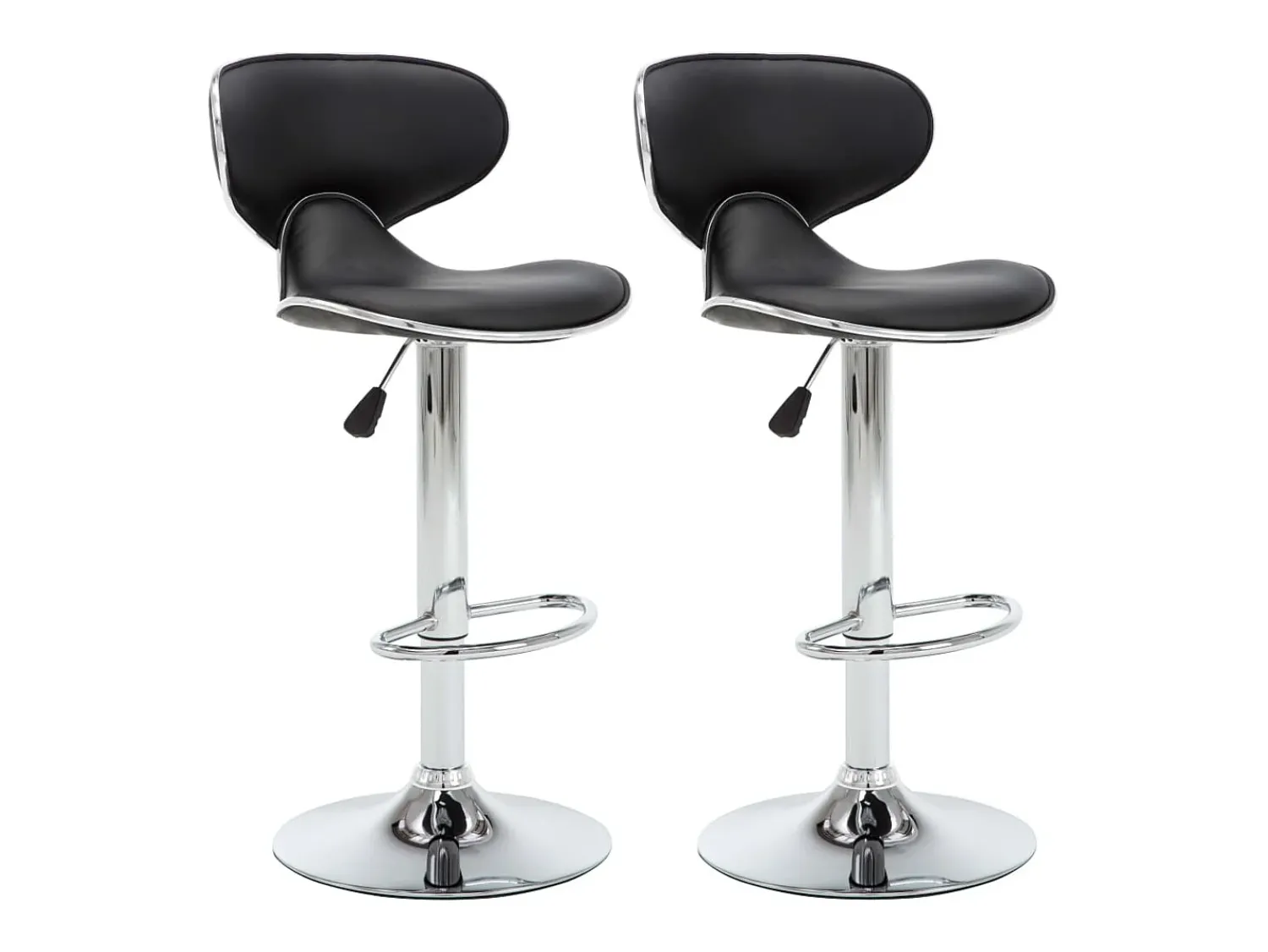 vidaxl Bancos de bar 2 pcs couro artificial^ Banco