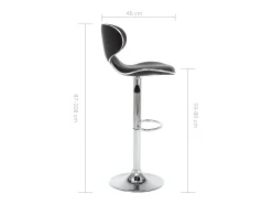 vidaxl Bancos de bar 2 pcs couro artificial^ Banco