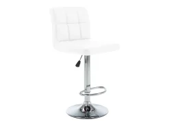 Banco*vidaxl Bancos de bar 2 pcs couro artificial Branco