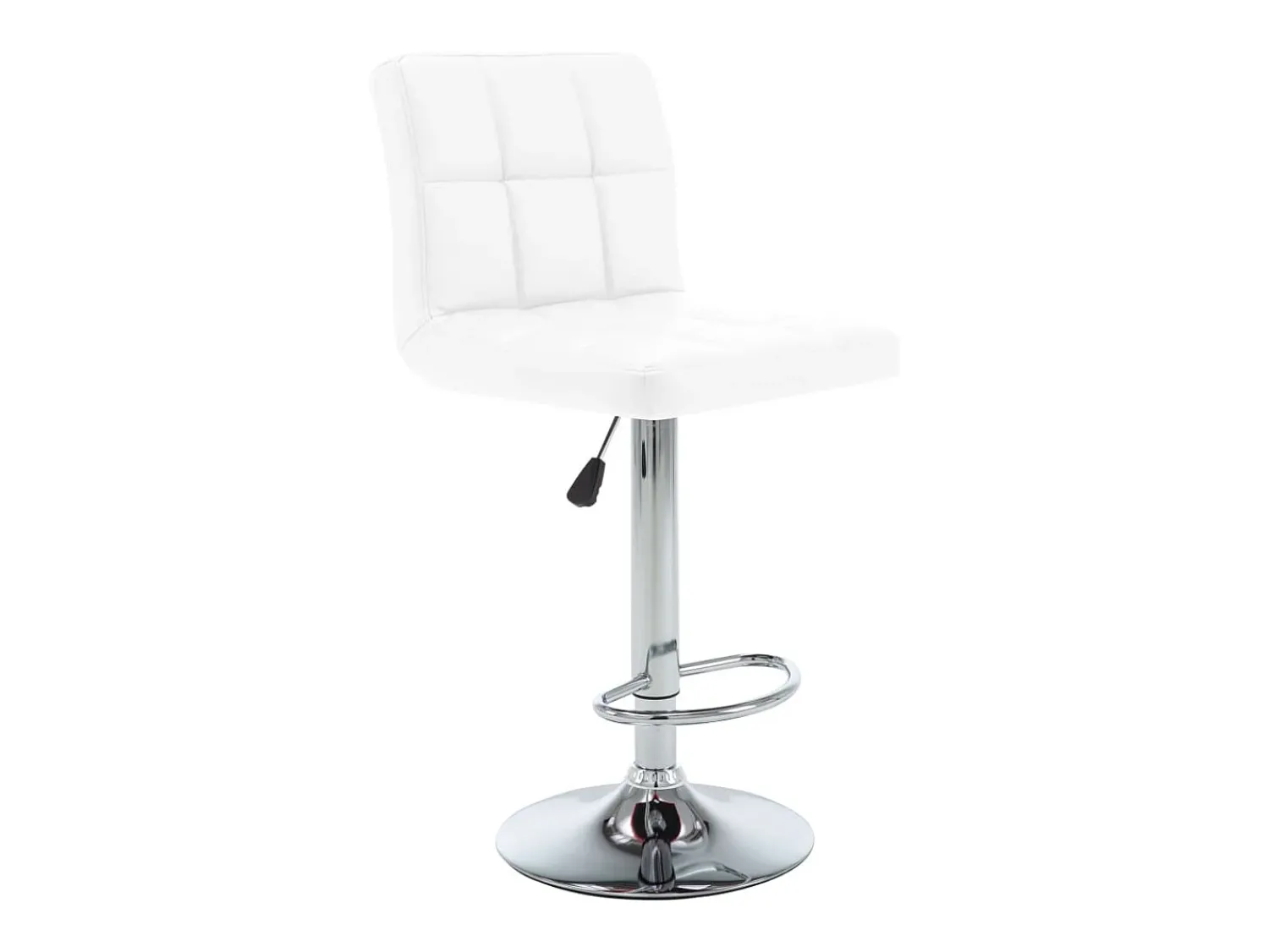 Banco*vidaxl Bancos de bar 2 pcs couro artificial Branco