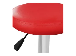 Banco*vidaxl Bancos de bar 2 pcs couro artificial Vermelho