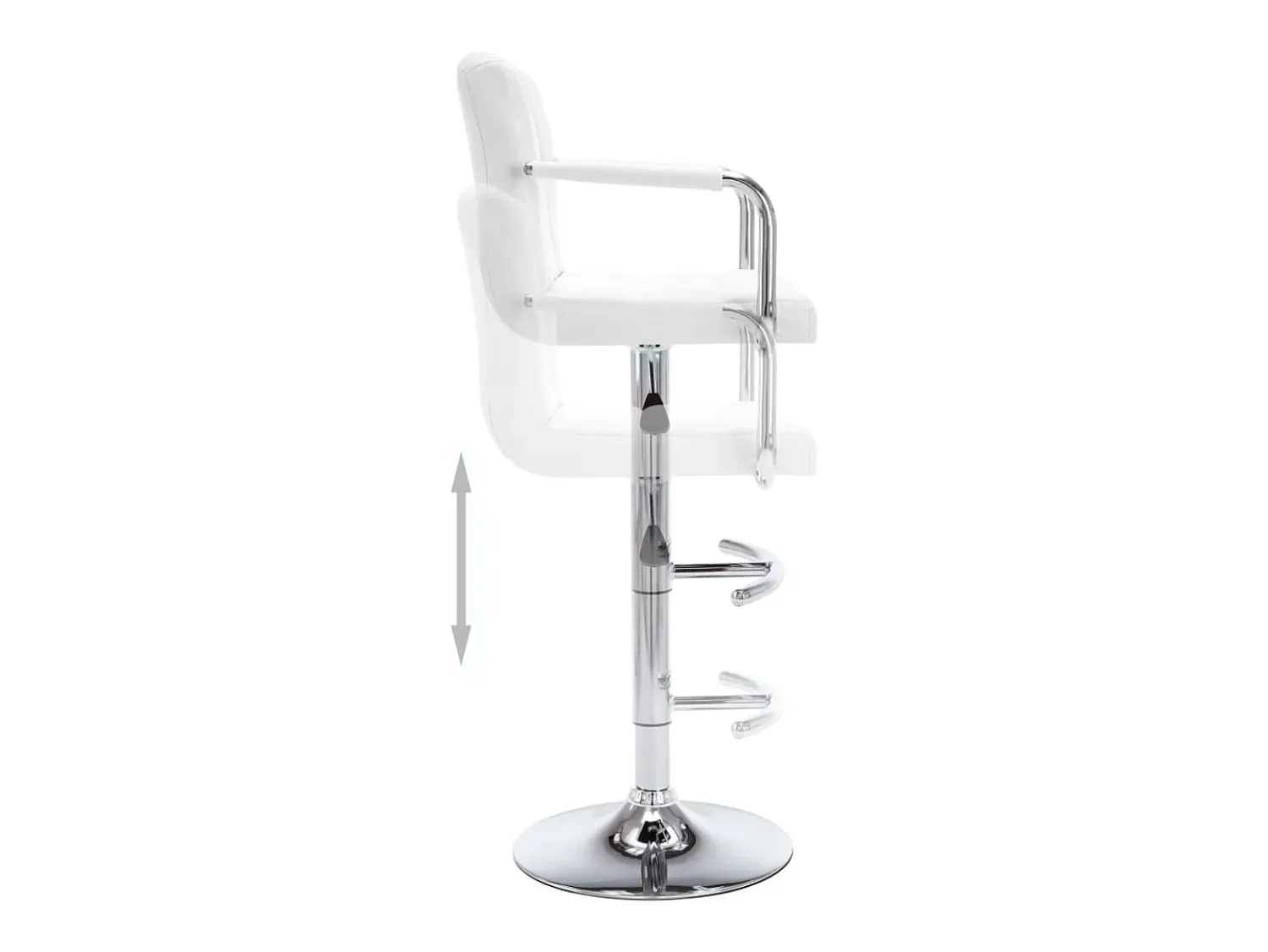 vidaxl Bancos de bar 2 pcs couro artificial^ Banco