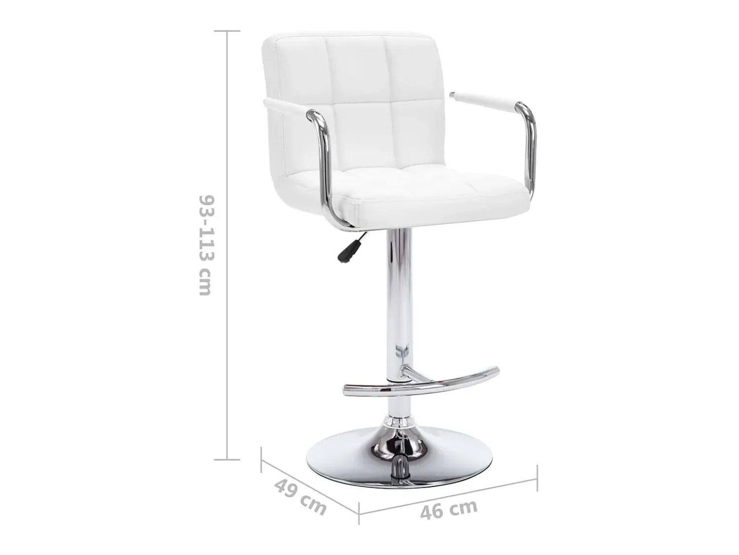 vidaxl Bancos de bar 2 pcs couro artificial^ Banco