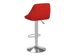 Banco|vidaxl Bancos de bar 2 pcs couro artificial tinto Vermelho