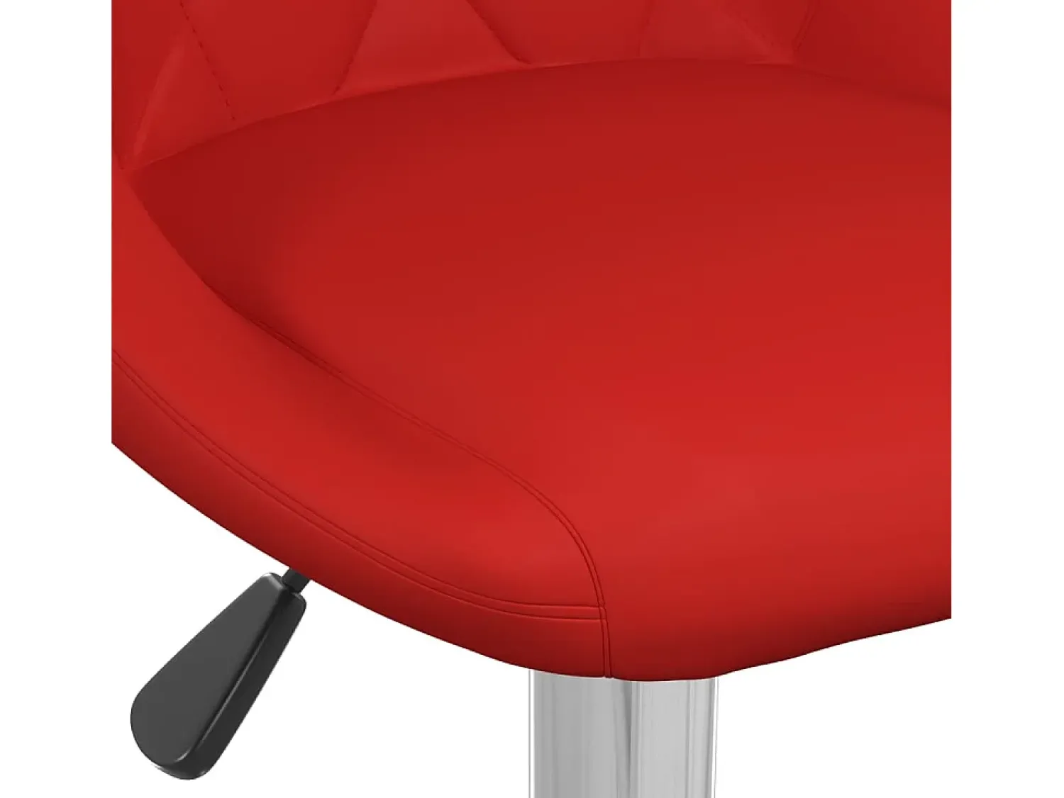 Banco|vidaxl Bancos de bar 2 pcs couro artificial tinto Vermelho