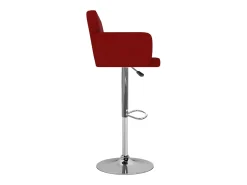 Banco|vidaxl Bancos de bar 2 pcs couro artificial tinto Vermelho