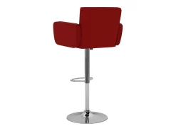 Banco|vidaxl Bancos de bar 2 pcs couro artificial tinto Vermelho