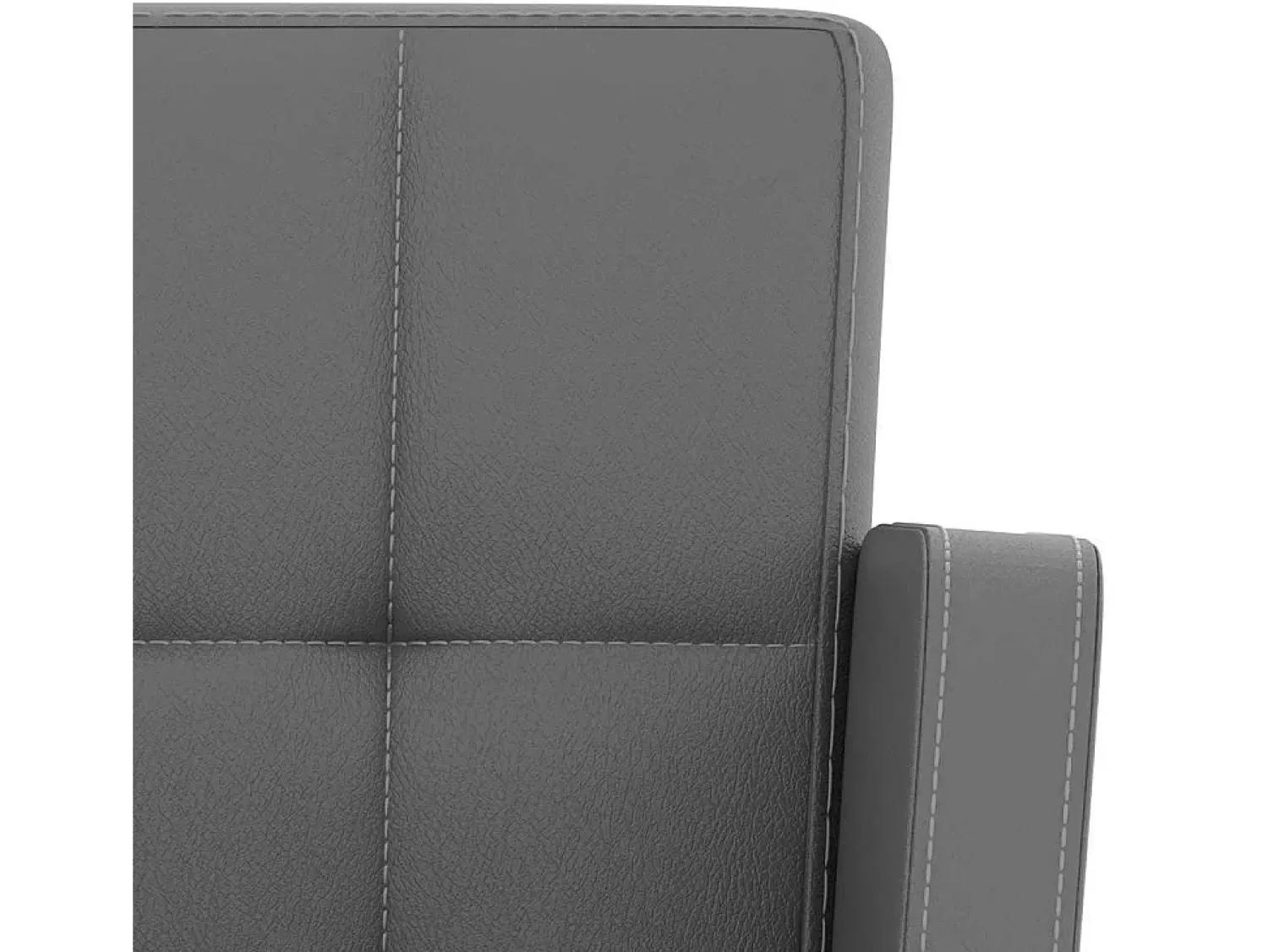 Outlet vidaxl Bancos de bar 2 pcs couro artificial Cinzento