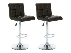 Sale Bancos de bar 2 pcs couro artificial PT732341 Castanho