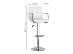 vidaxl Bancos de bar 2 pcs couro artificial^ Banco