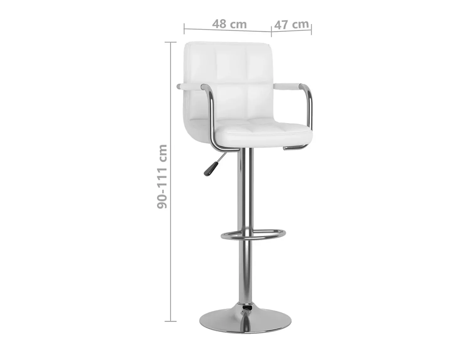 vidaxl Bancos de bar 2 pcs couro artificial^ Banco