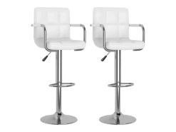 vidaxl Bancos de bar 2 pcs couro artificial^ Banco