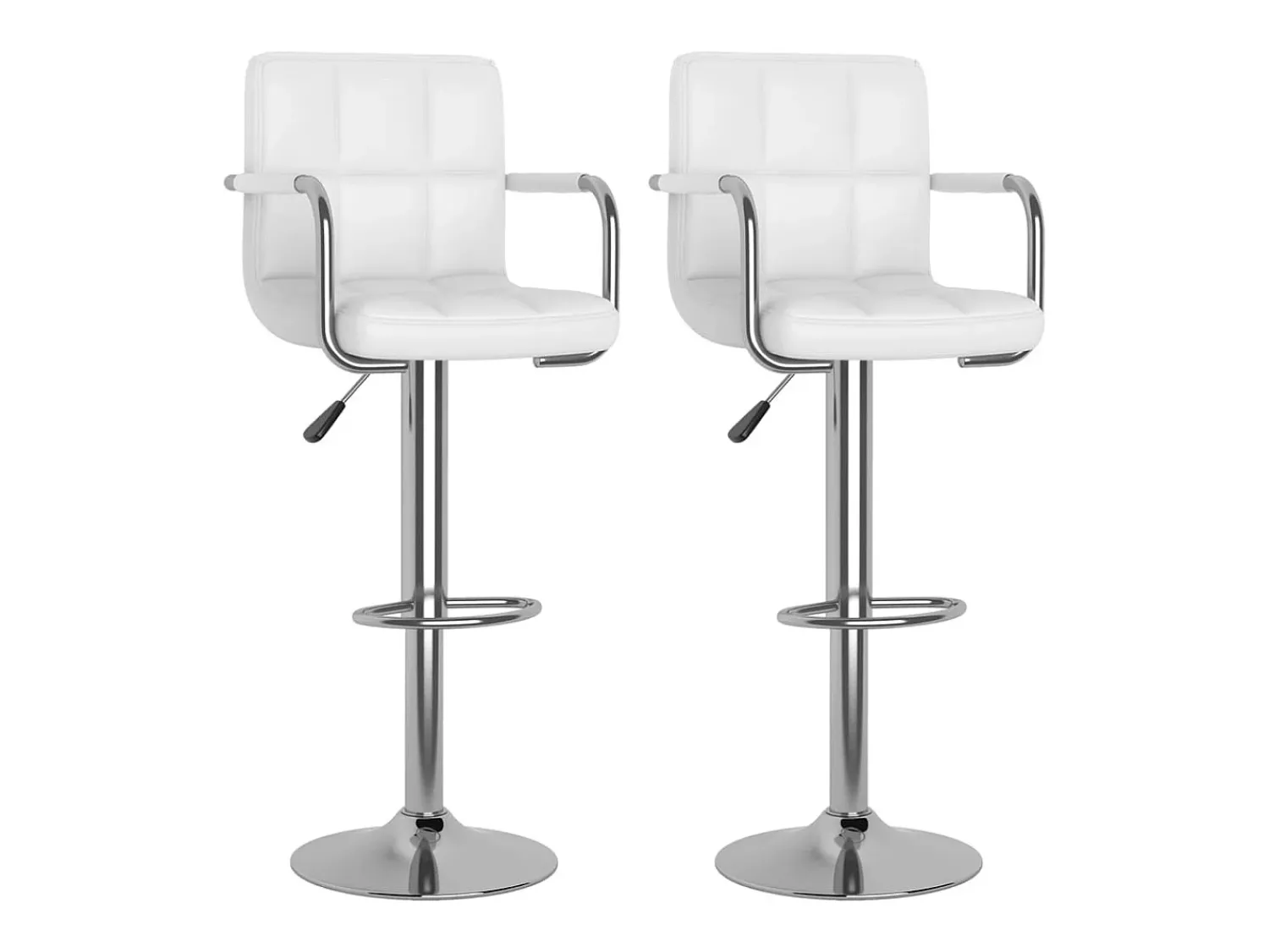 vidaxl Bancos de bar 2 pcs couro artificial^ Banco