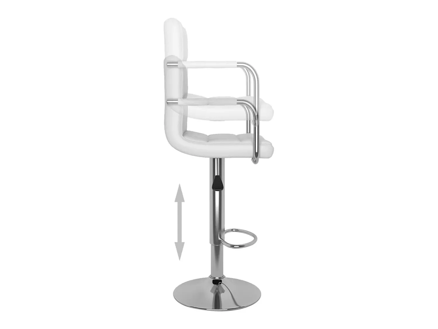 vidaxl Bancos de bar 2 pcs couro artificial^ Banco