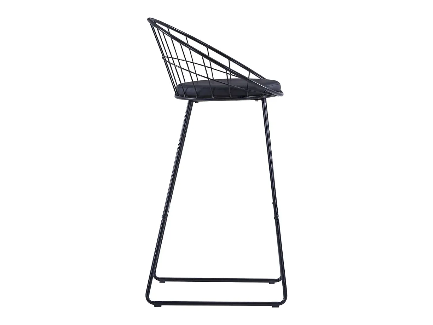 Banco|vidaxl Bancos de bar 2 pcs couro artificial Preto