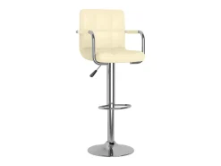 Banco| Bancos de bar 2 pcs couro artificial cor PT911486 Creme