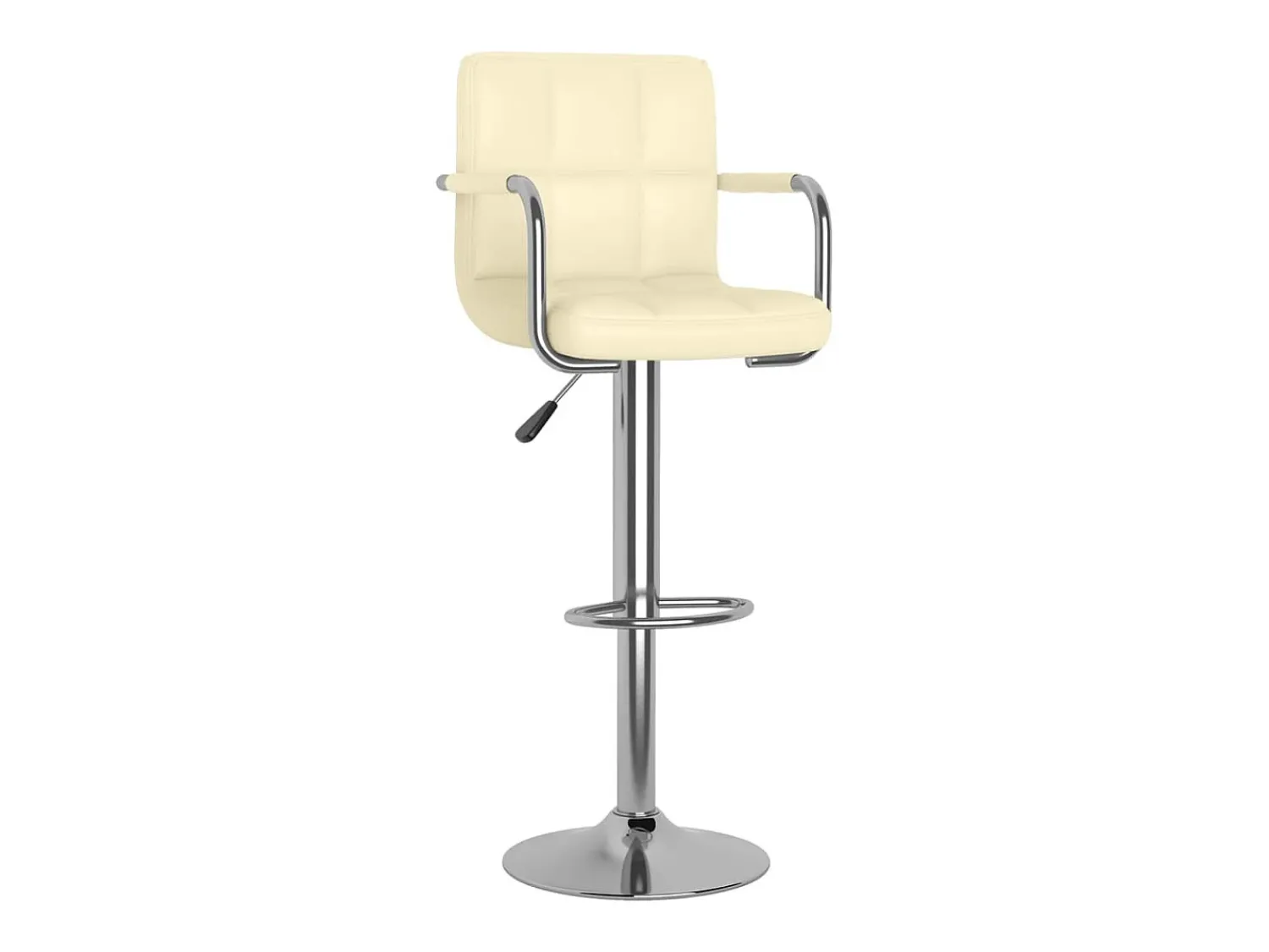 Banco| Bancos de bar 2 pcs couro artificial cor PT911486 Creme