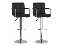 Bancos de bar 2 pcs couro artificial PT308935^ Banco