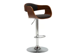 Banco* Bancos de bar 2 pcs madeira curvada e tecido PT640708 Cinzento