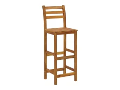 Bancos de bar 4 pcs madeira de acácia maciça PT927591^ Banco