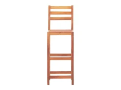 Clearance Bancos de bar 2 pcs madeira de acácia maciça PT861041 Castanho