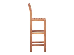 Clearance Bancos de bar 2 pcs madeira de acácia maciça PT861041 Castanho
