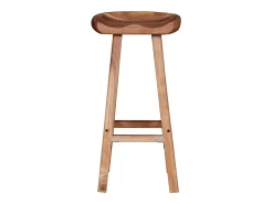 Online vidaxl Bancos de bar 2 pcs madeira acácia maciça Natural claro