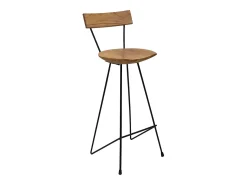 Banco|vidaxl Bancos de bar 2 pcs madeira de teca maciça Natural claro