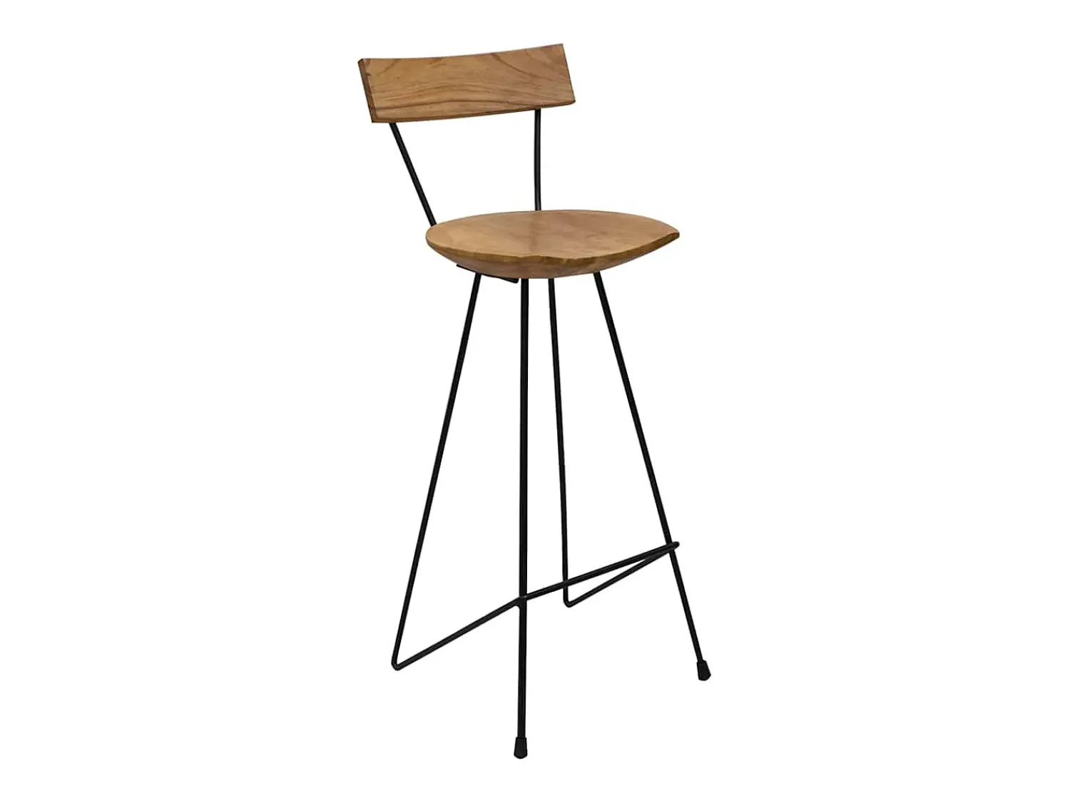 Banco|vidaxl Bancos de bar 2 pcs madeira de teca maciça Natural claro