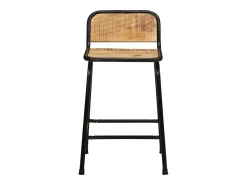 Outlet vidaxl Bancos de bar 4 pcs Madeira Maciça de Mangueira Rústica Natural claro